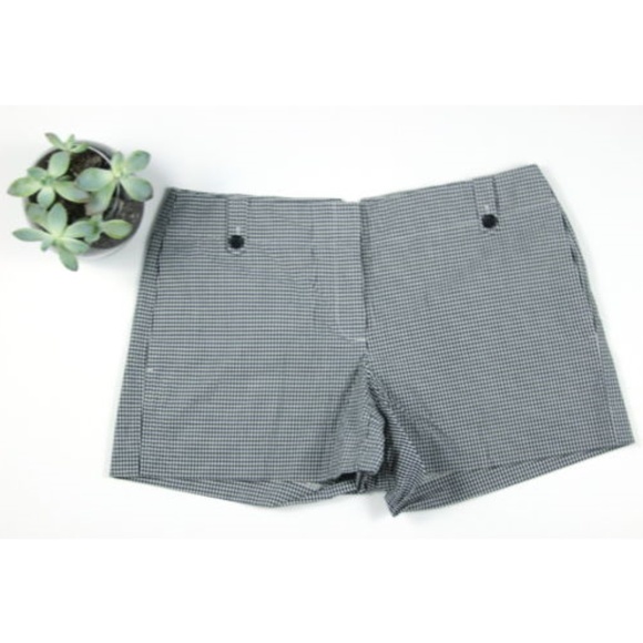 Theory black and white gingham shorts size 4 - Picture 1 of 4